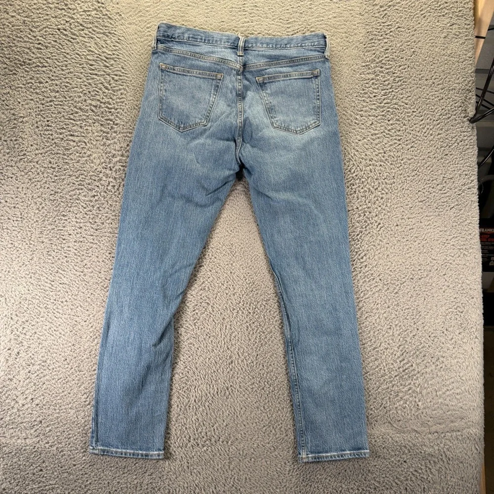 Old Navy Built-in Flex Jeans Men's 34x30 Blue Cotton Denim Skinny Ripped Stretch
